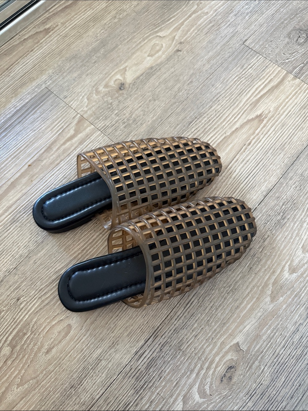 Jelly Slide Mule in Brown — Women's Slip-On Shoe